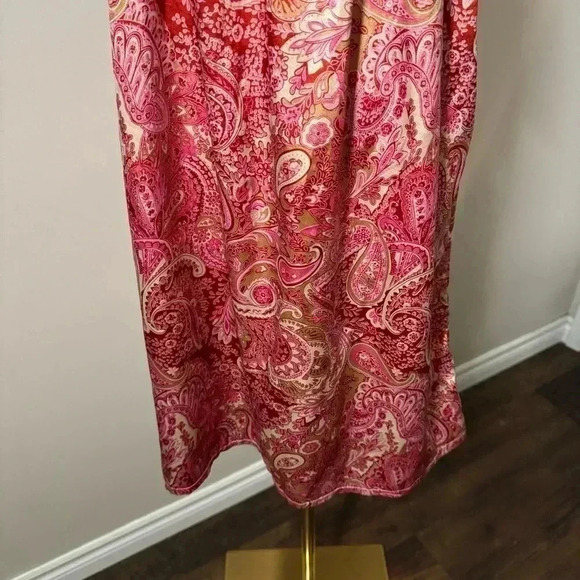 Boho satin babydoll puff  sleeve dress 6 - Picture 4 of 6